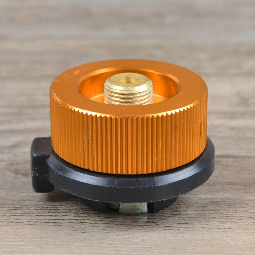 

Camping Stove Adapter Auto Off Gas Tank Inflation Valve Durable Metal Camping Travel Fishing Outdoor Nozzle Flat Convert