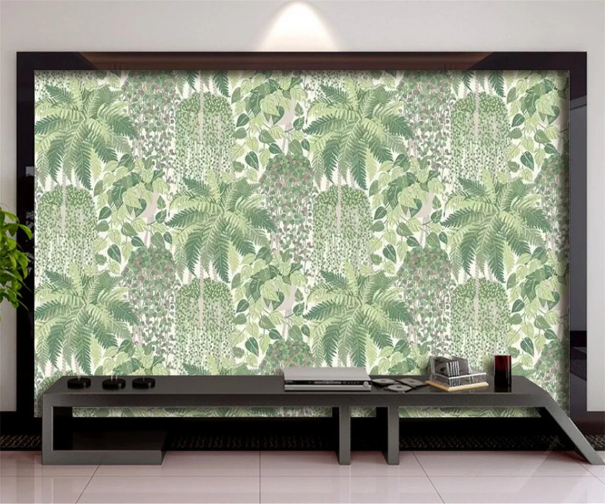 Custom murals Southeast Asia rainforest murals tropical plant wallpaper Bedside restaurant homestays background wall wallpaper