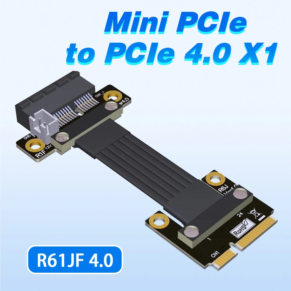 

mini-pcie wireless network adapter extension cable To pcie 4.0 x1 Riser PCI-e 1x
