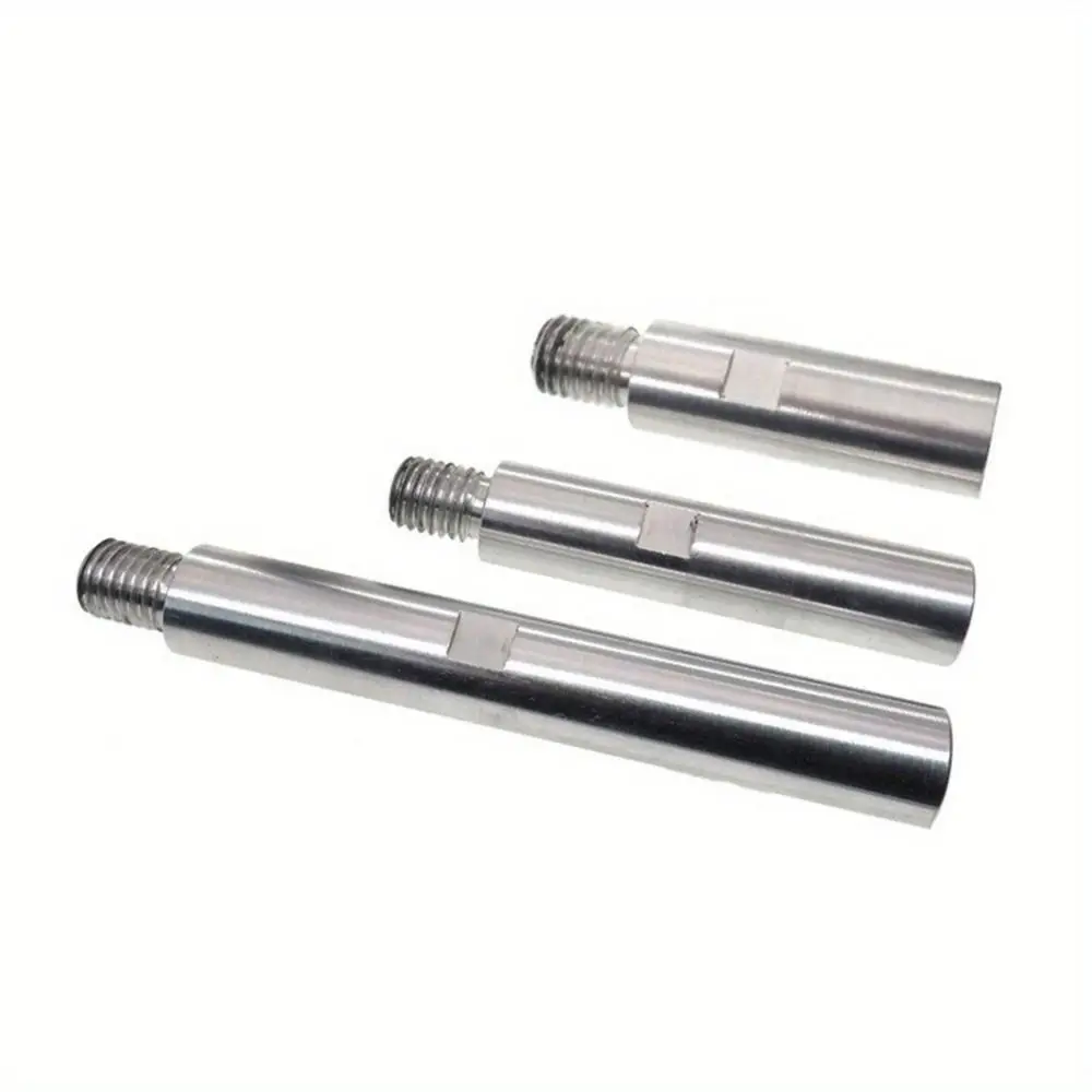 

75 mm/100 mm/140 mm Adapter Extension Rod 3 Pieces Set M 14 Angle Grinder Extension Silver Aluminum Extension Shaft 100 Type