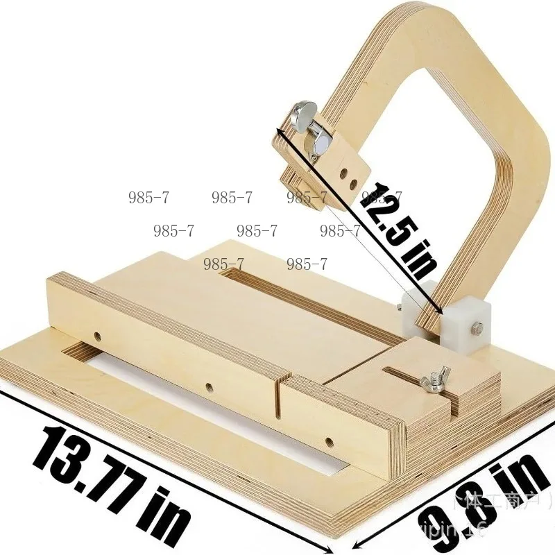 Handmade Craft Wooden Cutter with Adjustable Structure, Fit Soap Bread Cake Candle Cheese Processing