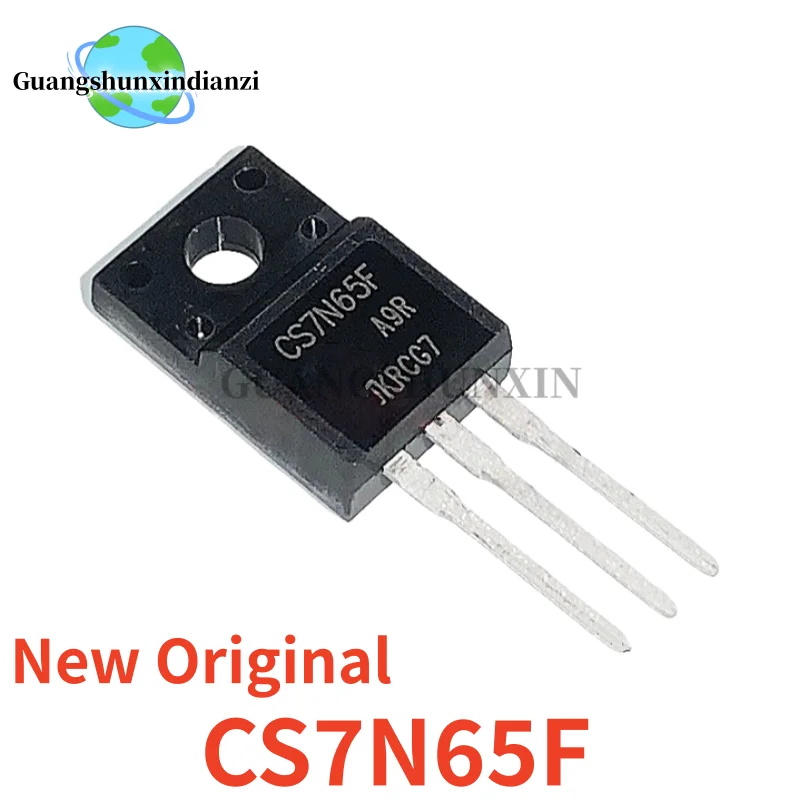 10PCS 100% NEW Imported Original CS7N65F CS7N65FA9R TO-220F 650V 7A MOS Field effect transistor