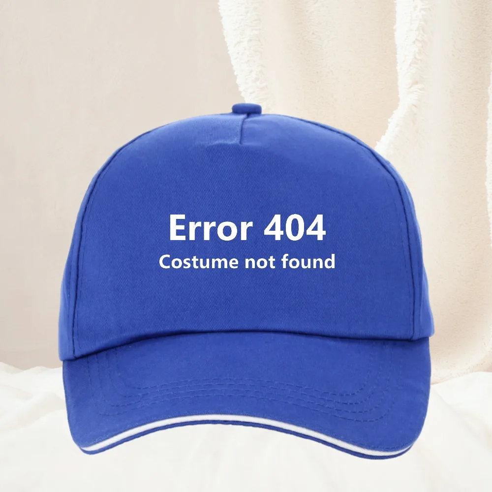 Error 404 Costume Not Found Halloween Funny Coding Coder Baseball Cap fashion men and women Visors hat Birthday Gifts