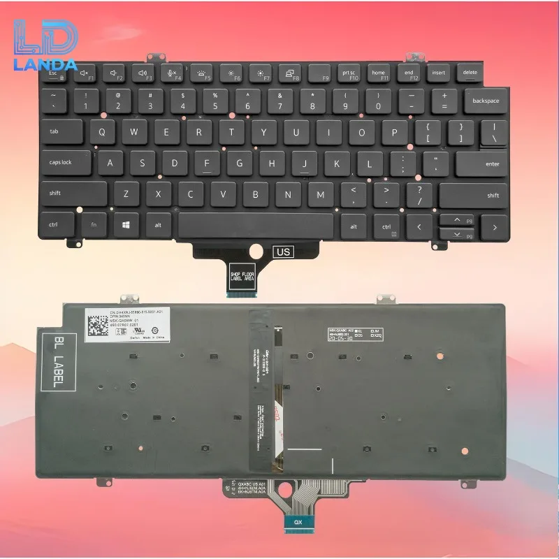 Replacement Keyboard for Latitude 3440 3430 3450 5431 5440 5450 P165G P169G Durable High Responsiveness Laptop Keyboards Easy In