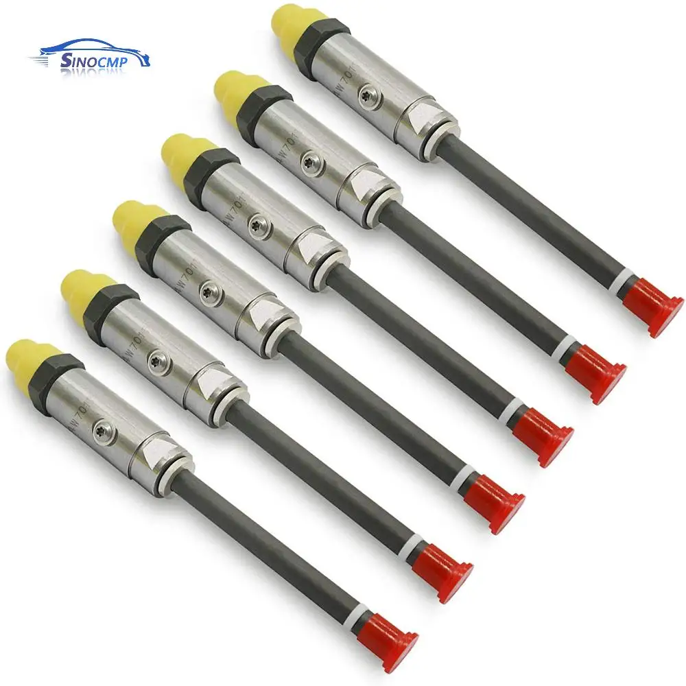 

6 PCS 4W7017 0R3421 OR-3421 Fuel Injector Pencil Nozzles For 1970-2012 Caterpillar 3306 3406 3406B 3406C 3412 Car Engine Parts
