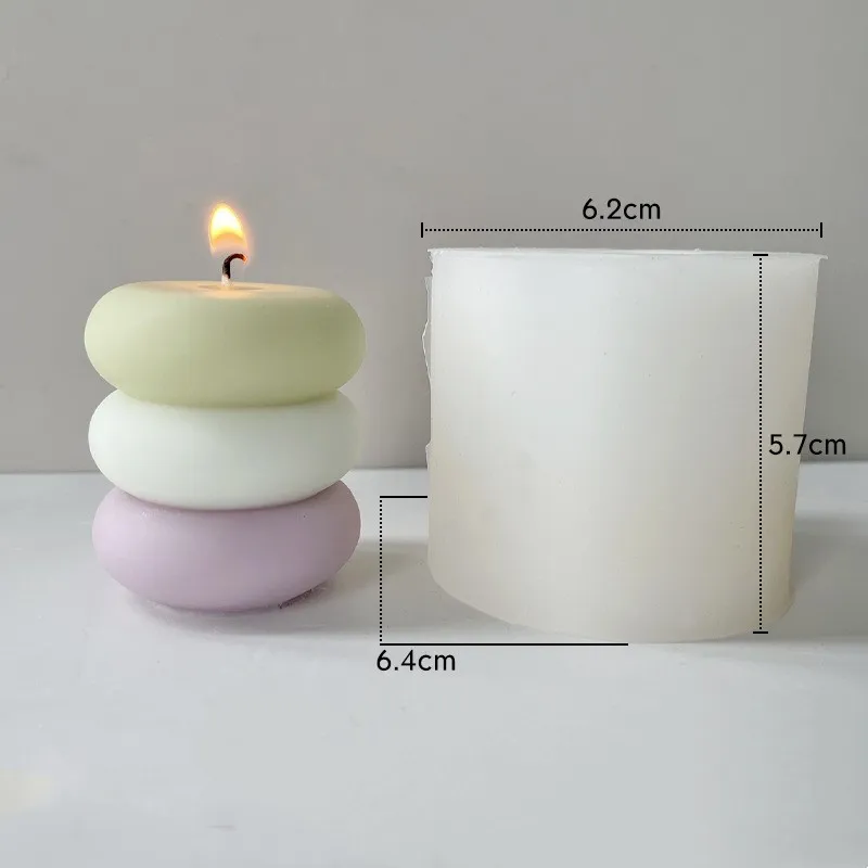 3D Geometric Silicone Candle Mold DIY Aromatherapy Soap Candle Plaster Resin Mold Gift Home Decor artifact