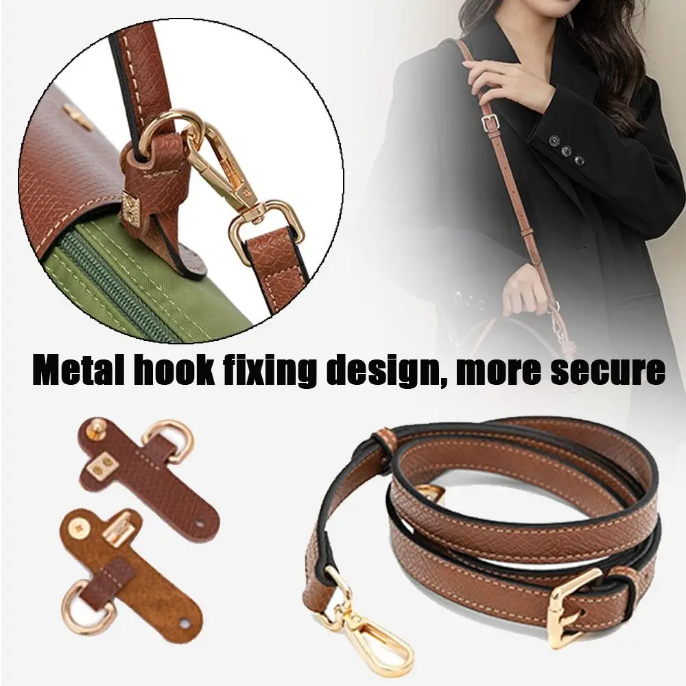 Punch-free Genuine Leather Strap Replacement Shoulder Strap Conversion Hang Buckle Handbag Crossbody Belts for Longchamp