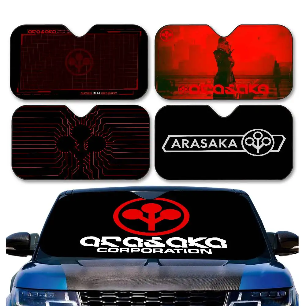 

Arasaka Corporation Logo Car Windshield Foldable Sun Shade Cover Block Reflector Portable Breathable Anti UV Protector Screen