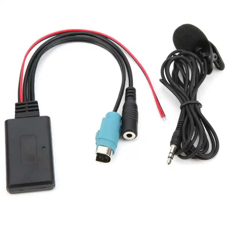  5.0 AUX Cable Adapter with Microphone Fit for  KCE‑236B CDA‑9852/E CDE‑9887/R