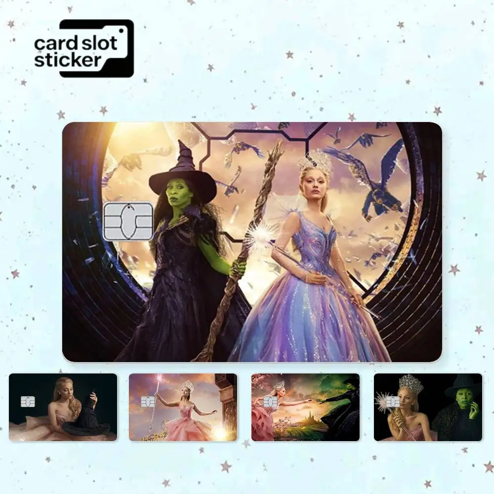 G-Grande Movie W-Wicked  Credit Card HD Stickers Small Chip Waterproof Sticker Game Card Decal Gift