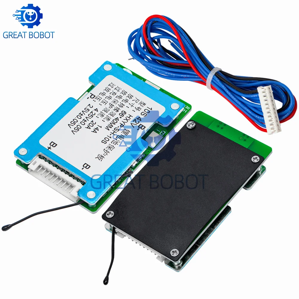 BS 10S 42V 15A BMS Polymer Cell 18650 Lithium Battery Protection Board With Balance Built-in Temperature Control