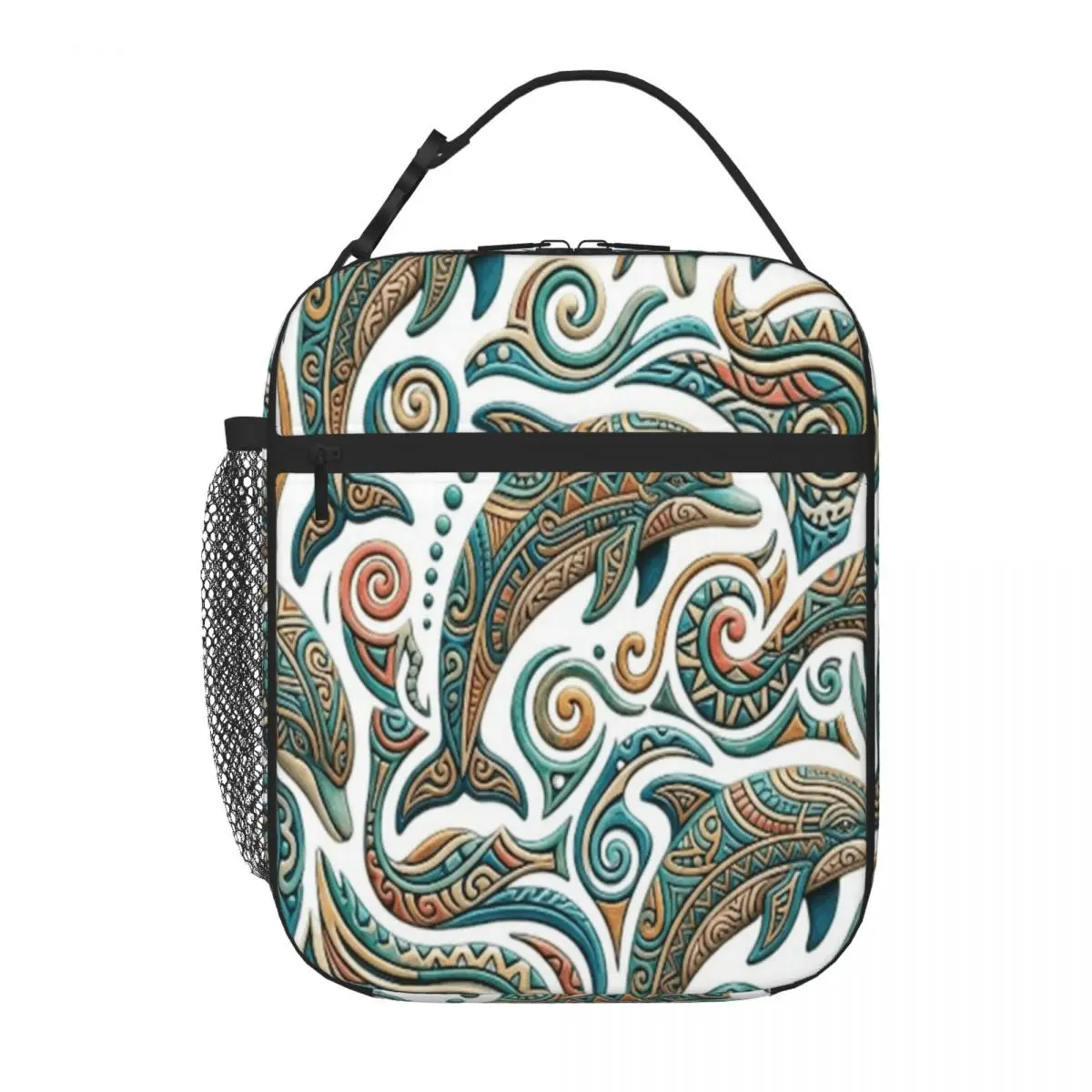 Bestselling DOLPHIN ART Portable Design Neoprene Lunch Bag Outdoor Barbecue Canvas Lunch Bag