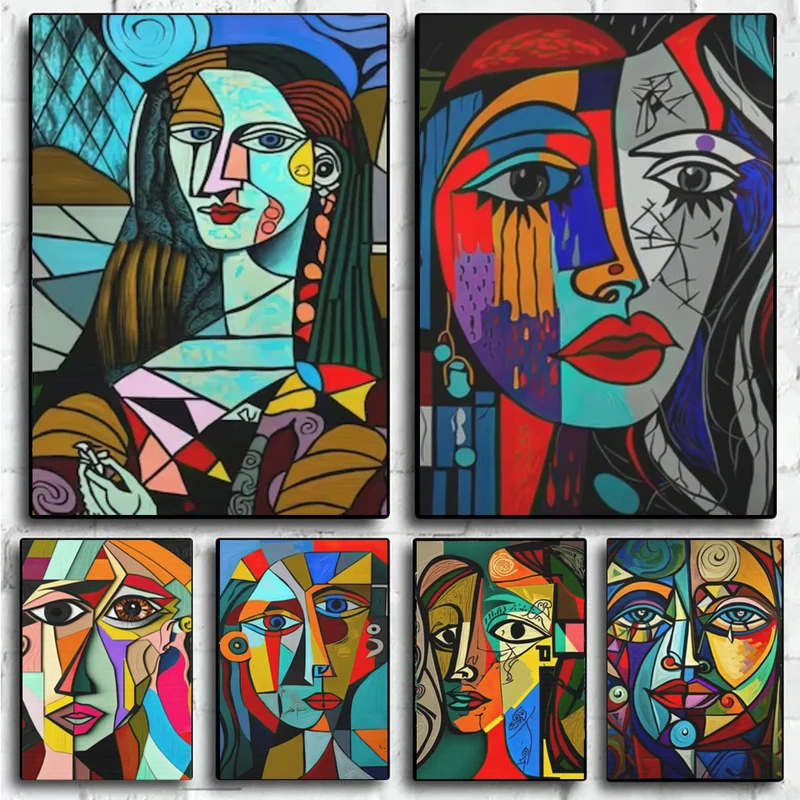Peinture diamant cubisme abstrait Picasso 5D