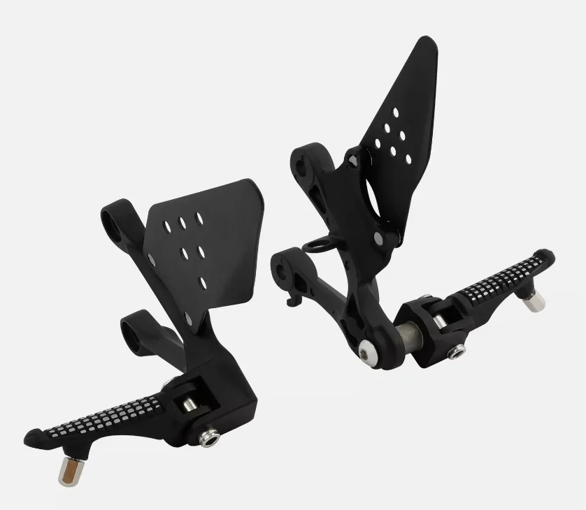 EU quality motocycle Front Foot Pegs Footrest Bracket Set Floorboard Kits For KAWASAKI Ninja ZX6R 2009-23 ZX636 2013-2023 2016
