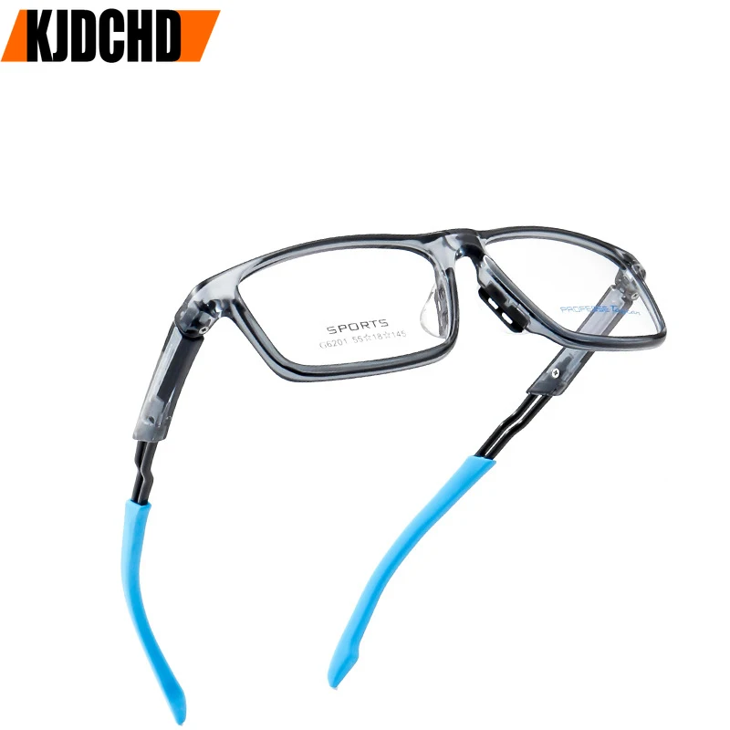 

KJDDCHD Ultra Light TR90 Glasses Fashion Sports Eyewear Black Customized Optical Prescription Eyeglasses Frame Myopia Man Woman
