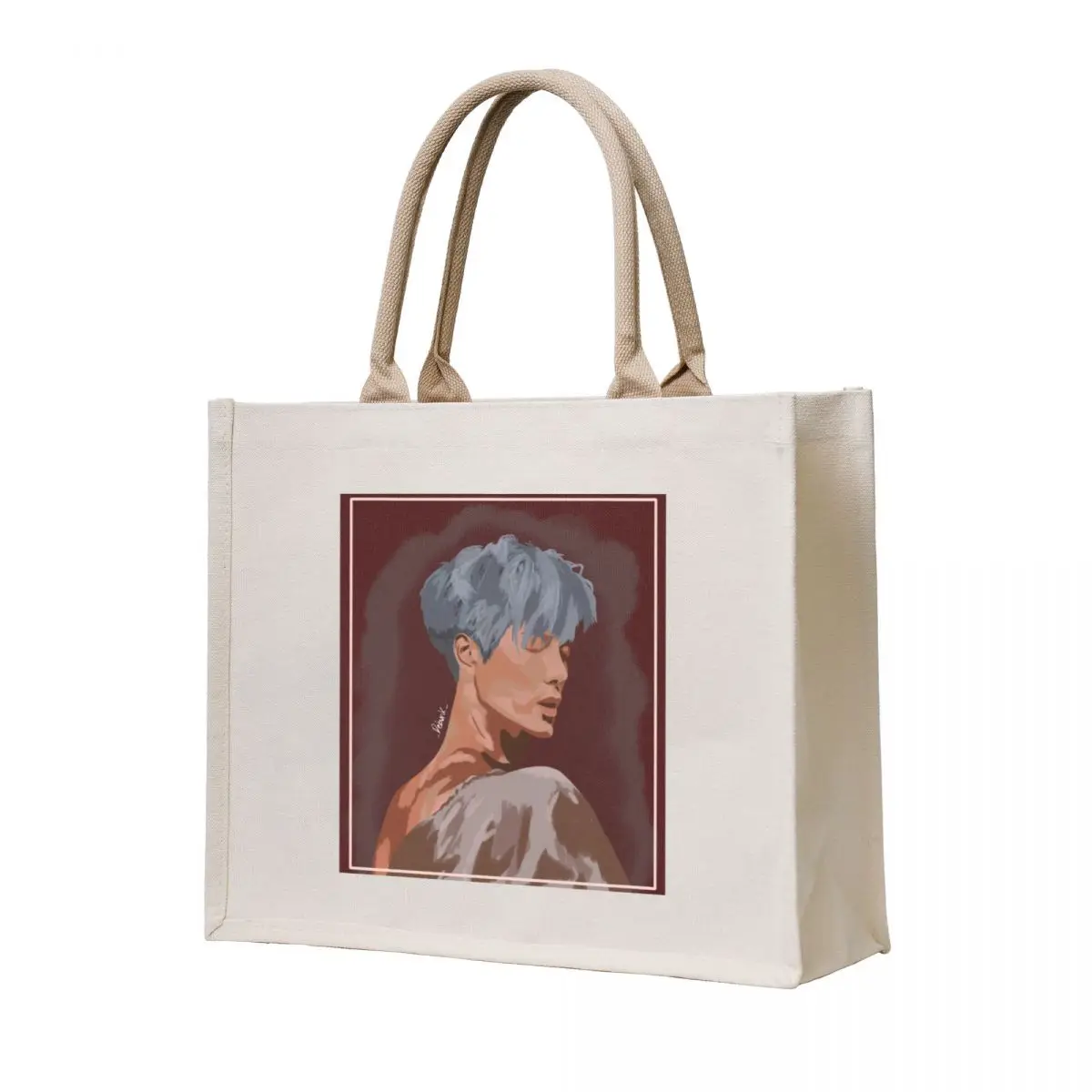 

jackson wang fan art Tote Bag shopper bag women Women's bag Large bags for women shopping trolley