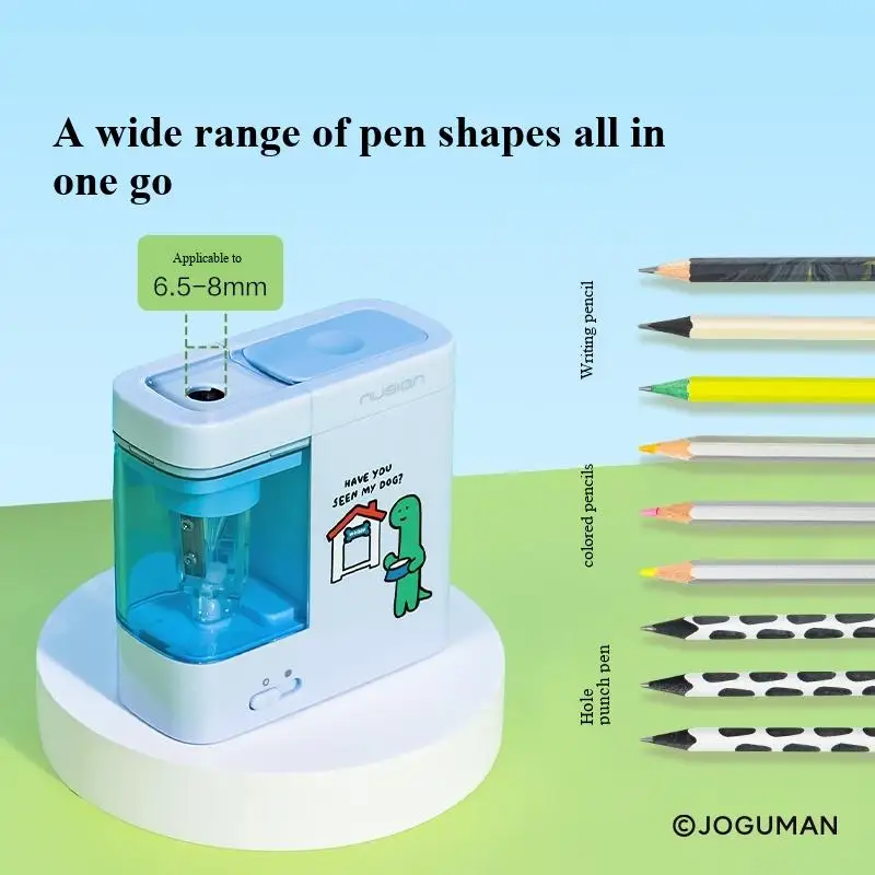 Deli Nusign NS071-Q Electric Pencil Sharpener in 4 Colors Effort-Saving Fashion Design for Home And School Students