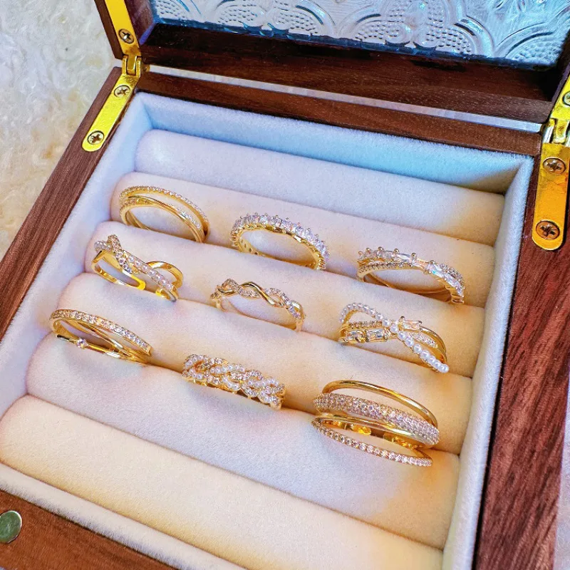 

Beautiful romantic cross fashionable ring women's fashion personality exquisite stacking wearing versatile high