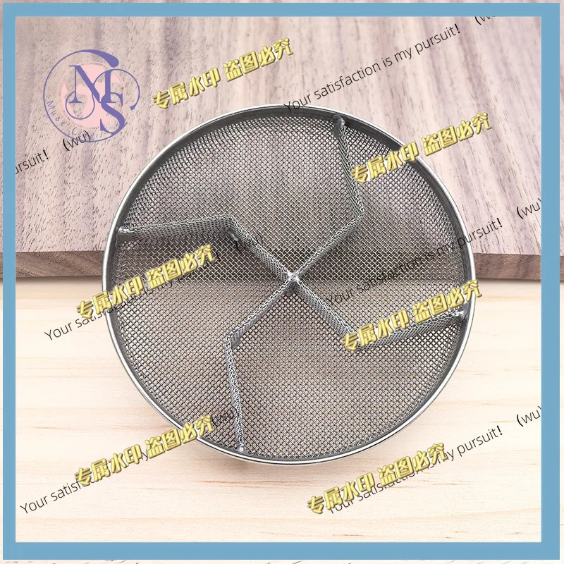 Watchmaking tool basket for watch parts washers, 80 mm diameter, stainless steel