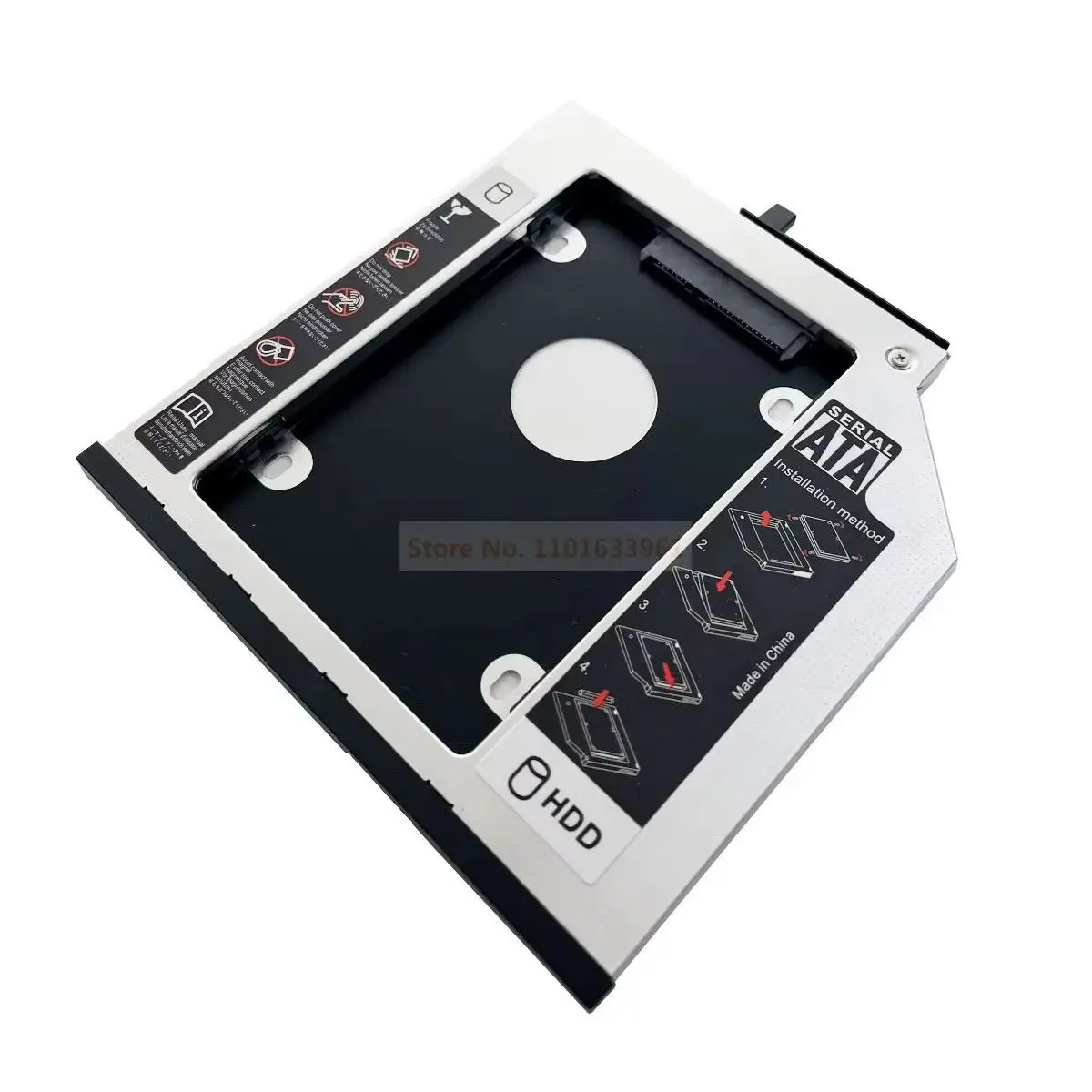 With Cover 2nd 2.5 Hard Drive HDD Optical bay Caddy Frame Bracket Tray for Lenovo ThinkPad T400 T400s T410 T500 W500 T420s T430s