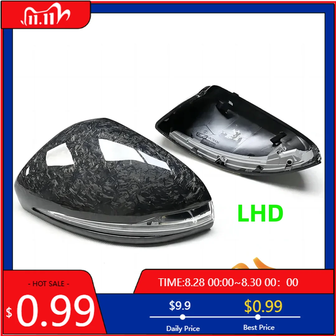 

Interior Stickers Replacement Rearview Side Mirror Covers Cap For Mercedes Benz W205 W213 C238 X253 C E GLC Class OEM Forged Car