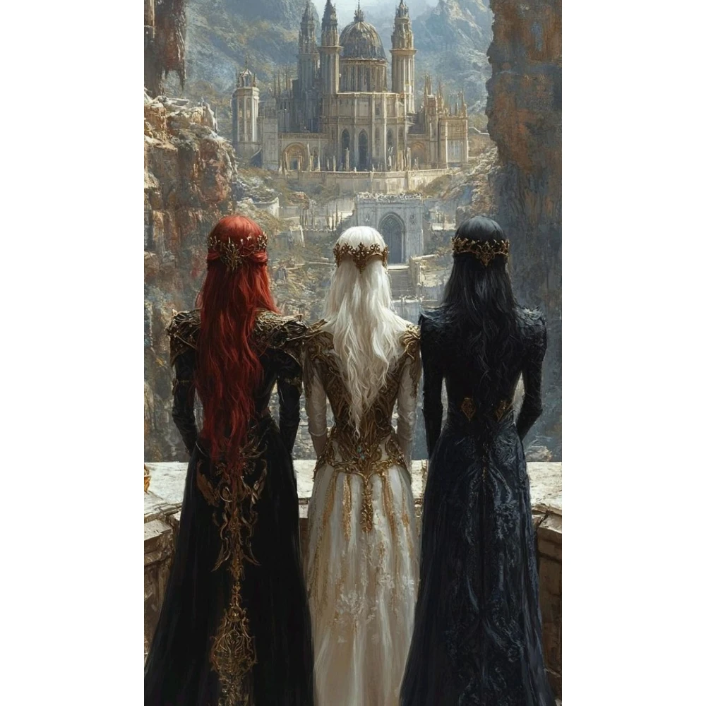 Puzzles de 500/1000/1200/2000 pièces avec trois femmes représentatives, jeux d'activités familiales pour la chambre, la salle de jeux et la décoration intérieure
