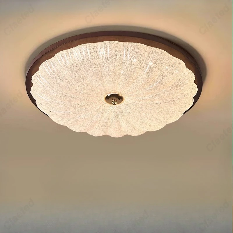 

Американский ретро светодиодный потолочный светильник из орехового дерева для гостиной, столовой, кабинета, спальни, декоративное освещение