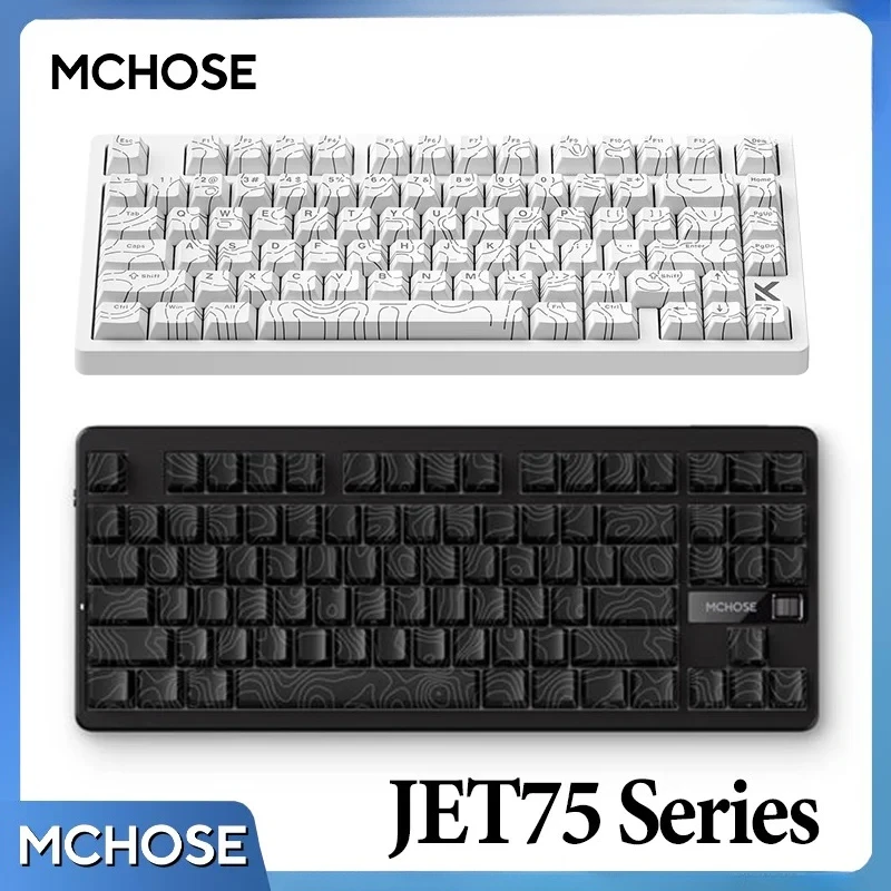 

MCHOSE JET75 RGB Gaming Keyboard E-Sport Hall Effect 0.01MM Rapid Trigger Support DKS 8K Polling Rate Customized Magnetic Switch