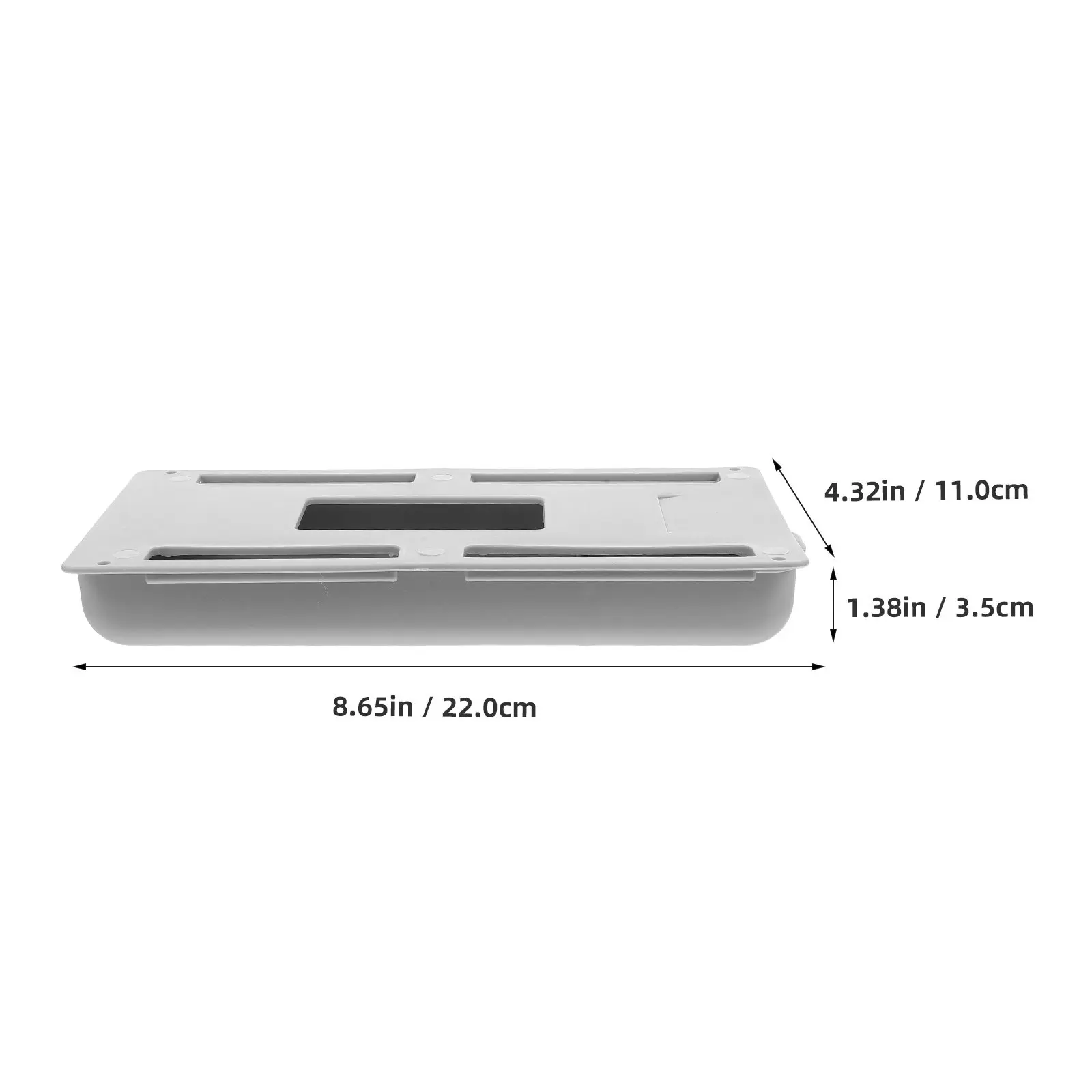 2Pcs Under Table Drawer Self Adhesive Compact Slide Out Storage Box for Office Supplies Desk Organizer Space Saving Design
