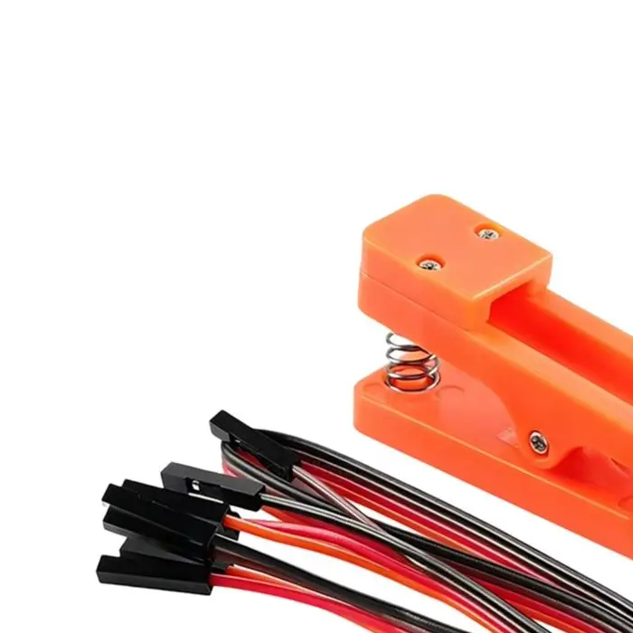 2.54mm Pitch PCB Test Clamp Fixture Orange Spring Pin Probe For Arduino-STM32 Microcontroller Programming And Debugging Tool