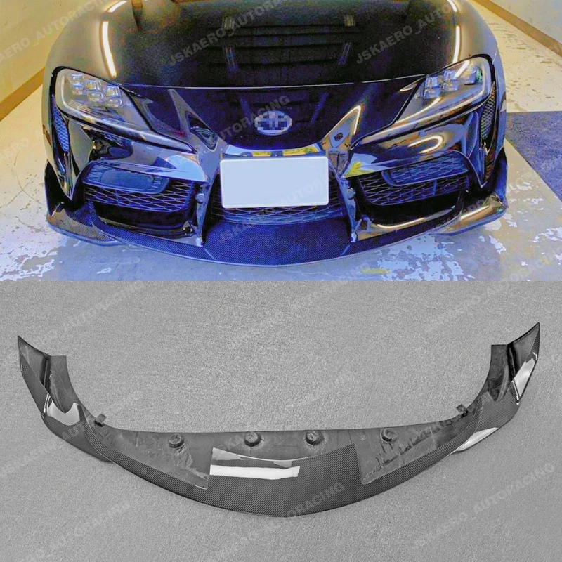 For Toyota 19+ Supra A90 Carbon Fiber Front Bumper Lip Splitter diffusers kits car Bodykits