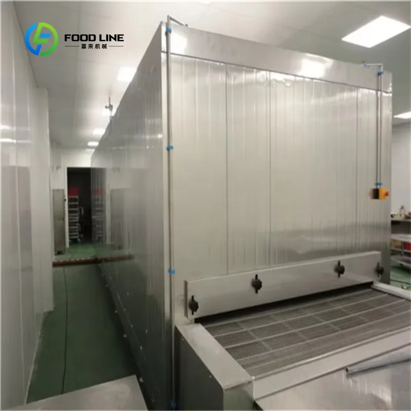 Customized Quick Freezing Machine Assembly Processing Line IQF Tunnel Freezer -40~0 for Mango Pineapple Fruits 1 Year Warranty