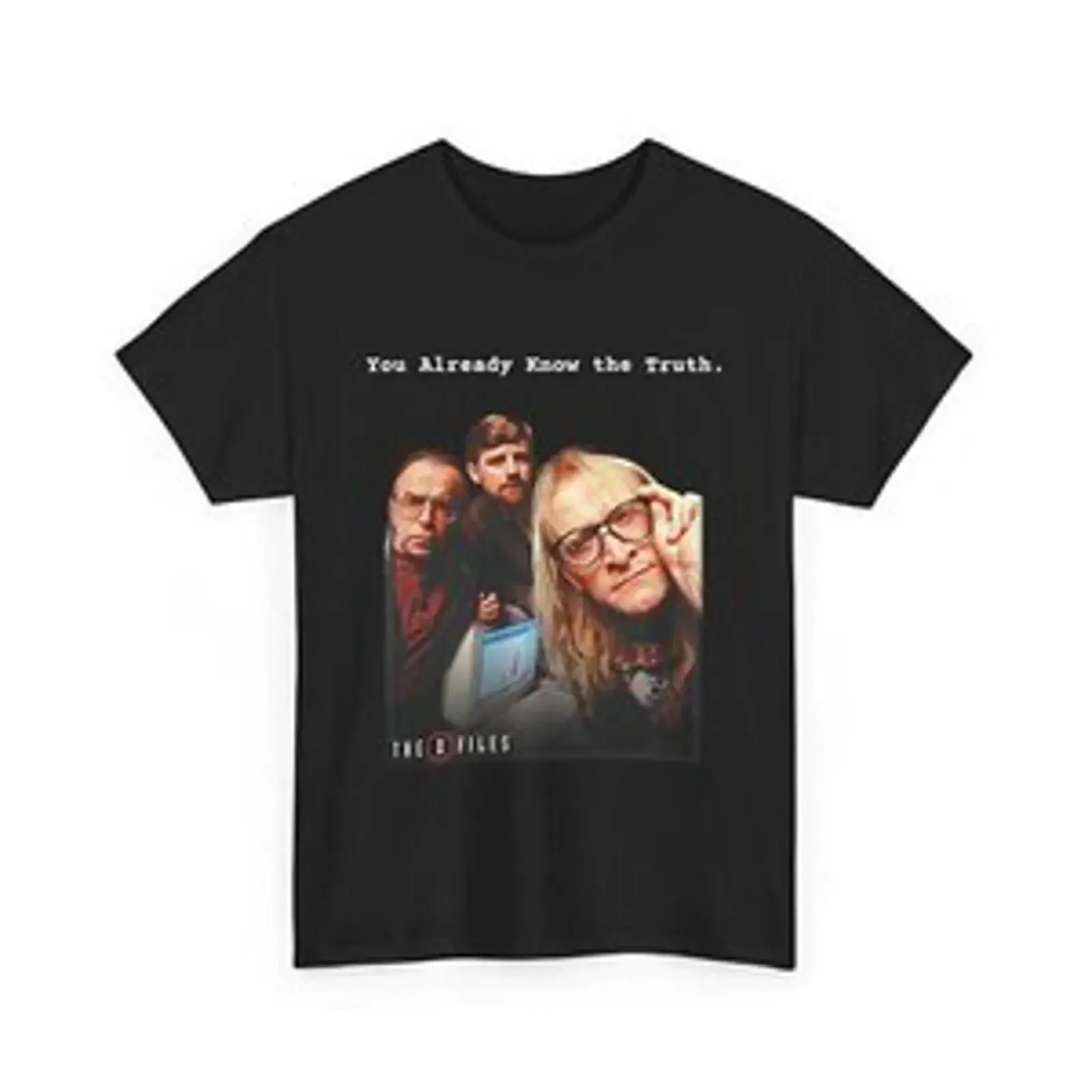 Camiseta The Lone Gunmen X Files regalo de ciencia ficción ropa geek teoría la conspiración vintage Washed Breathable Soft