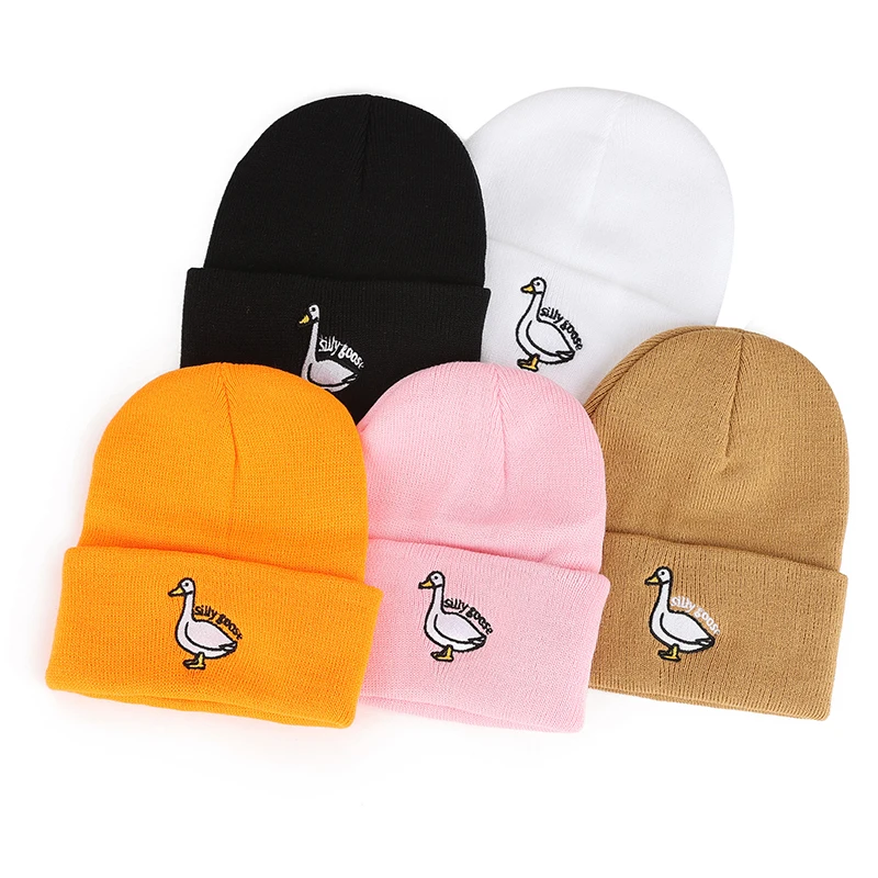 Вязаная шапка с вышивкой, зимняя теплая уличная шапка с черепом для женщин и мужчин, милые морозостойкие аксессуары