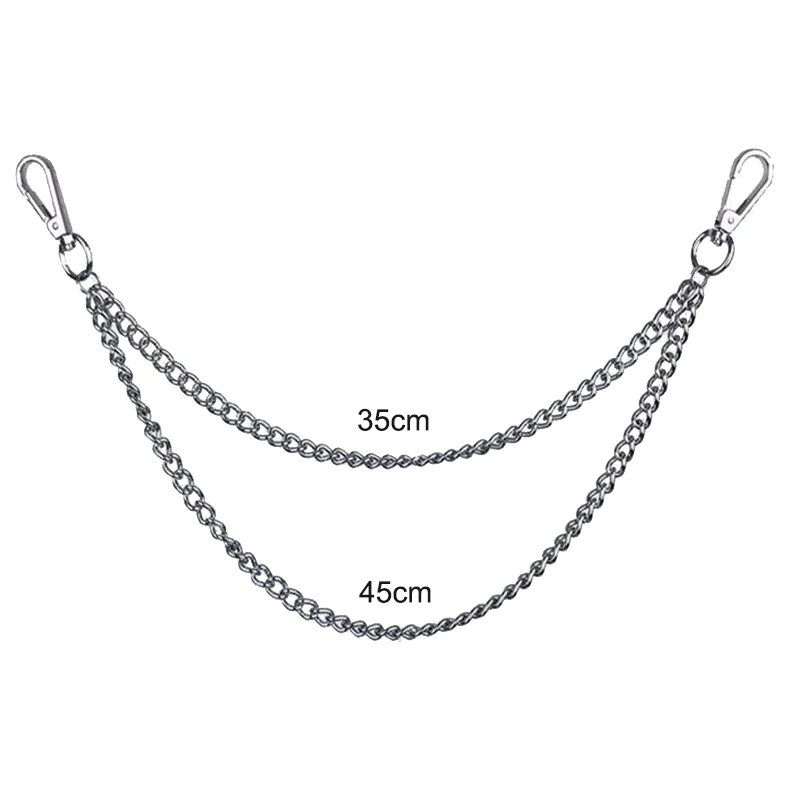 Metall Punk Rock Layered Kette Schlüsselanhänger Für Männer Frauen Taille Schlüssel Kette Brieftasche Jeans Hip-hop Hosen Gürtel Ketten schmuck Zubehör – Detail 6
