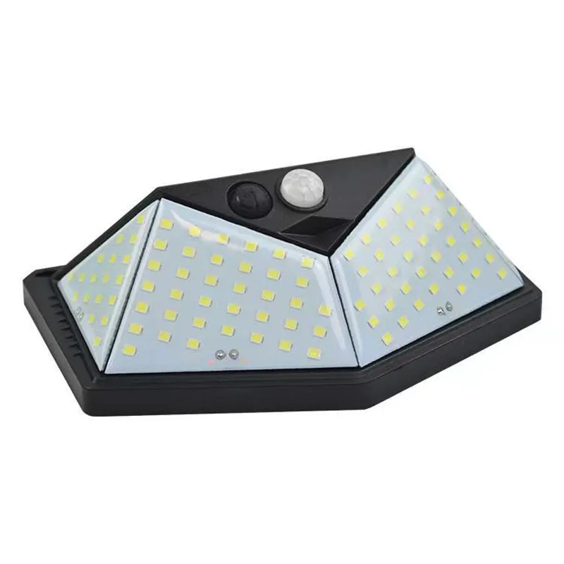 Outdoor LED Solar Light IP65 Waterproof  Wall Lamp PIR Motion Sensor 3 Modes Garden  Yard Fence Patio Street ABS Black Lights