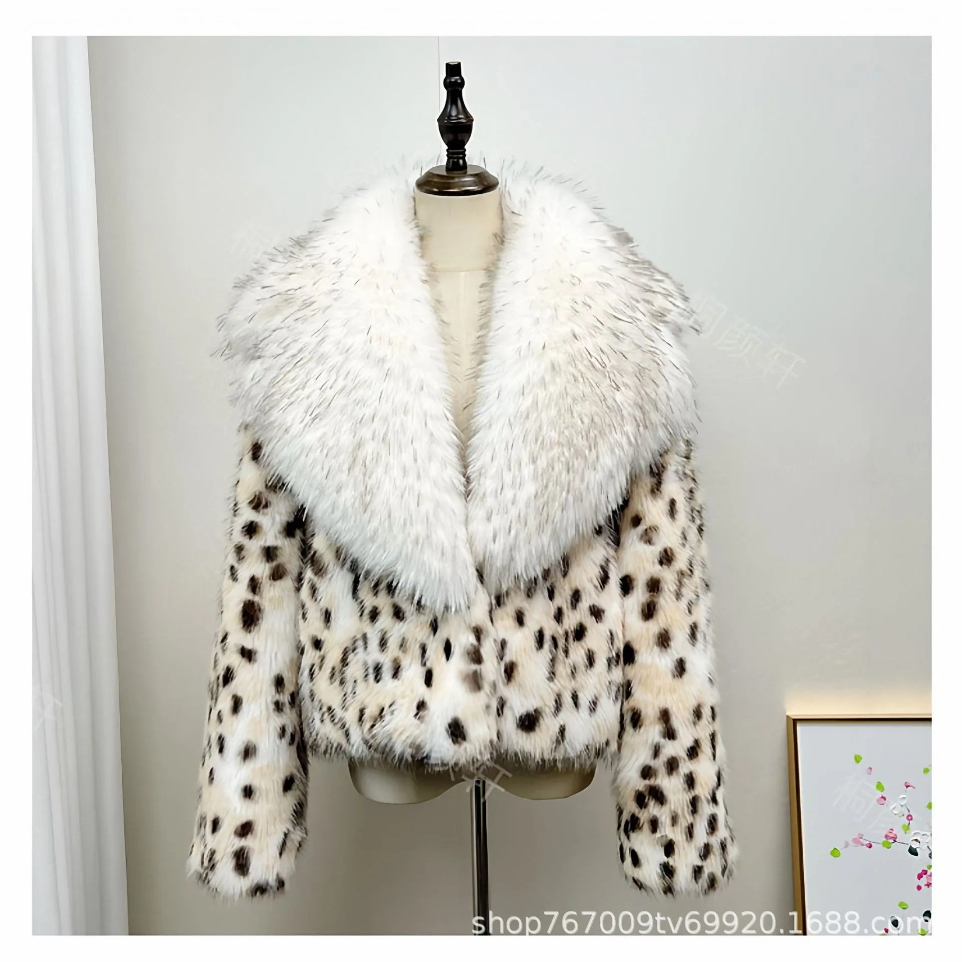 V Neck No Hood Coat Straight Cut Street with Long Sleeve Cropped Elegant Short Length Regular Sleeve Women Winter Jacket