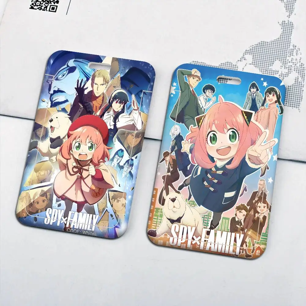 Anime Spy X Family ID Badge Card Holder Lanyard Kids Credit Card Case Neck Strap Door Card Holder Credentials Gift