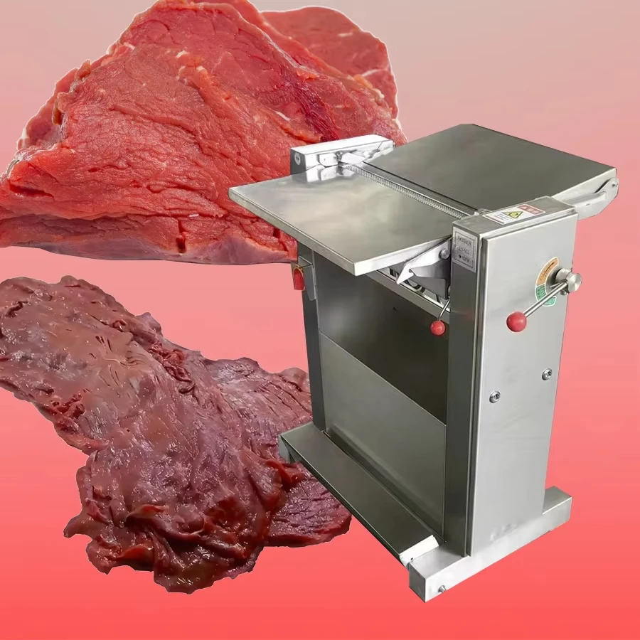 Commercial Meat Processing Adjustable Thickness Fresh Pork Beef Meat Slicer Pig Skin Peeler Newly Released Pork Skinning Machine