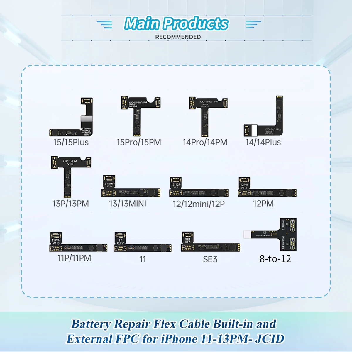 Battery Repair Flex Cable Built-in and  External FPC for iPhone 11-13PM-