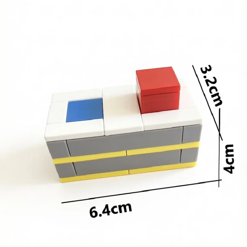 MOC building block set puzzle DIY assembled building block toy set fingertip decompression button toy decompression artifact