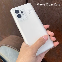 GTME Matte Transparent Case For Realme GT2 Pro GT Neo 2 2T 3 3T Master Q3S Q5 Ultra Thin Soft Silicone Phone Cover Simple Bumper