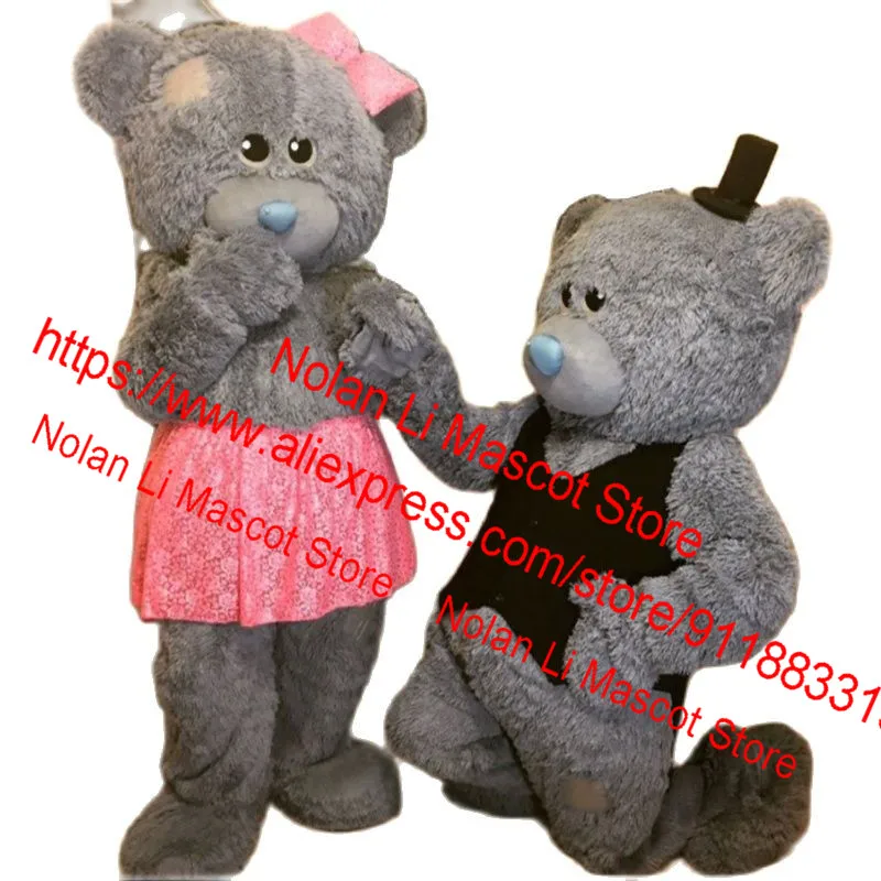 2024 Nieuwe Teddybeer Mascotte Kostuum Cartoon Set Bruiloft Amulet Carnaval Pop Cosplay Game Party Evenement Verjaardagscadeau 1276