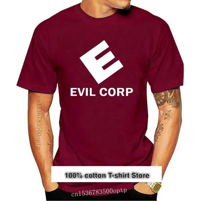 Camiseta negra Mr Robot de New Evil Corp, 2024