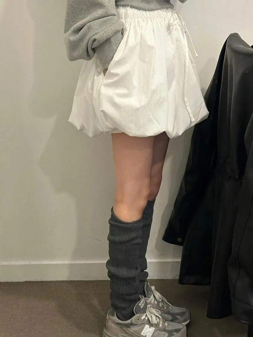 

Юбка-гарбуз с высокой талией, женская дизайнерская универсальная юбка с поясом и брюками, летняя коллекция для поездок на работу