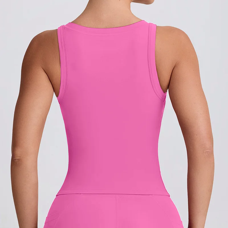 Breathable Back-Support Sports Bra – EU/US Style Strappy Tank Top for Yoga, Outdoor & High-Impact Workouts, Women’s Fit