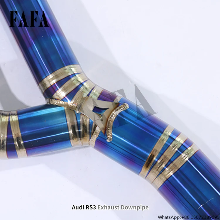 For  RS3 Titanium Exhaust System Mid-tail High-performance Catback Exhaust Pipe Electric Valve Muffler view 4