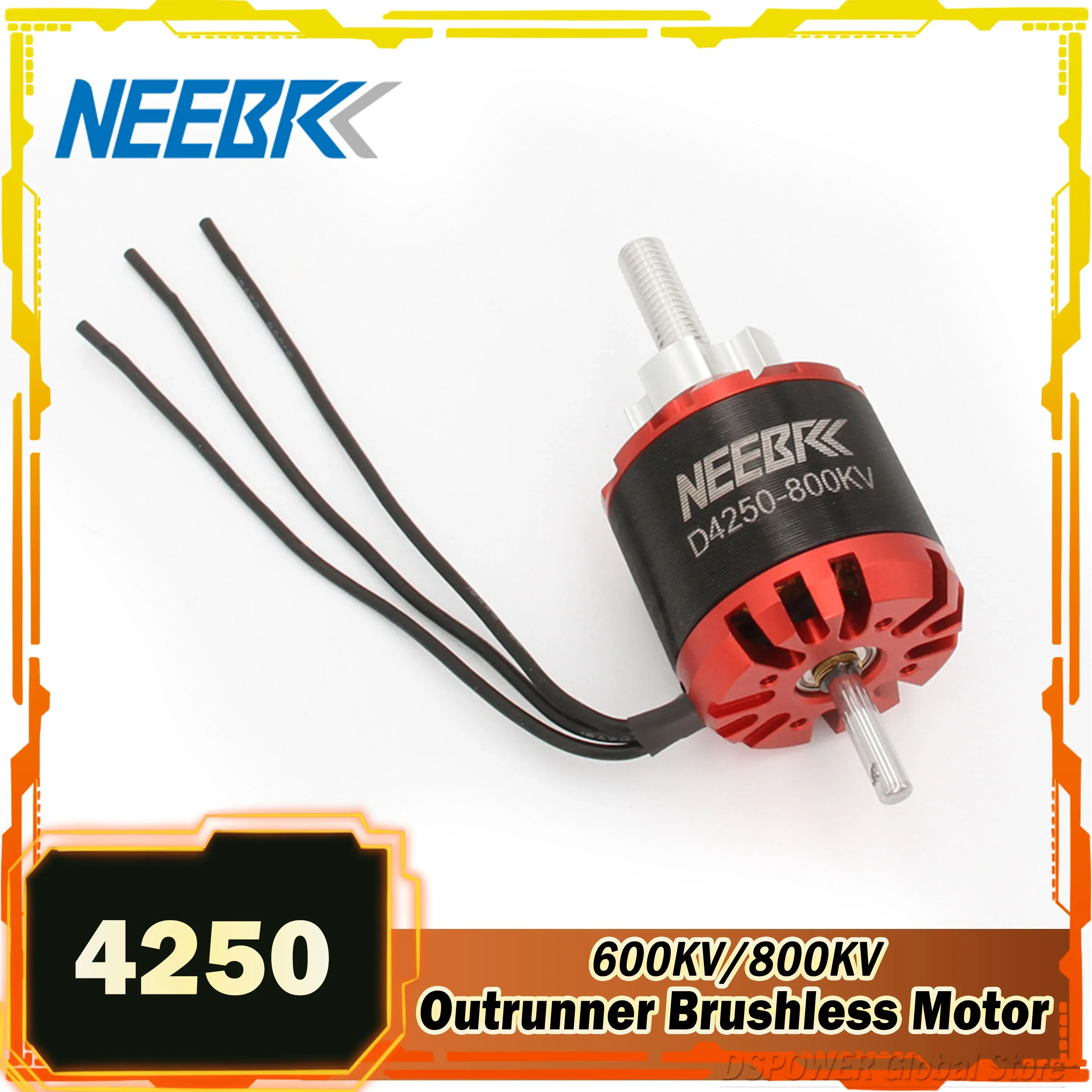 

4250 Outrunner Brushless Motor 600KV 800KV 3-7S for RC FPV Fix-Wing Drone Plane Aircraft Multicopter ESC Model Speed Controllers