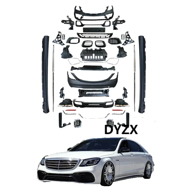 Modified body kits for Mercedes  W222 S CLASS 2014-2020 facelift to S63 AMG style body kit