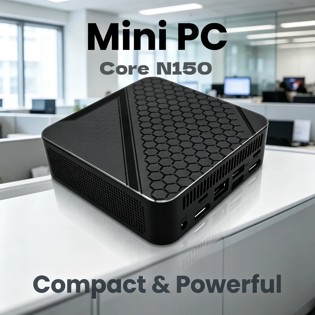 New Mini PC High-Performance Portable Intel N150 16GB RAM WiFi6 1TB/2TB SSD Desktop Office Gaming PC